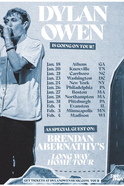 Dylan Owen Multiple cities (tour flyer)
