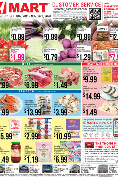 H Mart Georgia Weekly Ad 2020 11/20 Vietnamese