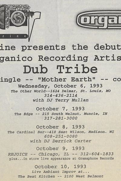 DJ Terry Mullan Oct 6, 1993 Multiple cities: St. Louis, Muncie, Madison, Chicago