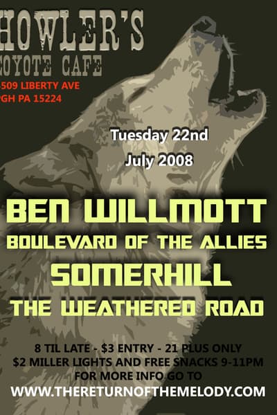 Ben Willmott Jul 22, 2008 Pittsburgh