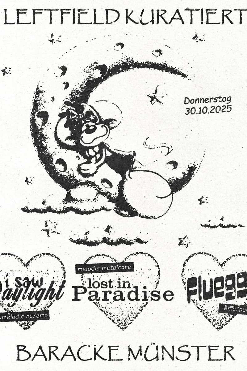 Pluggge, Lost in Paradise, I Saw Daylight - at Baracke Münster - Münster - Oct 30, 2025