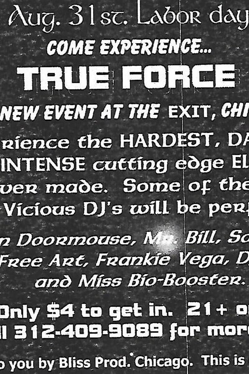 Frankie Vega, Miss Bio-Booster, DJ Druid, Phil Free Art, Sonic Boom - at The Exit - Chicago, IL - Aug 31, 1997