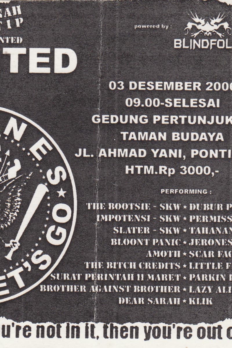 The Bootsie, Jerones 343, Dubur Pedas, Parkin Lot, Scar Face 2 - Pontianak - Dec 3, 2006