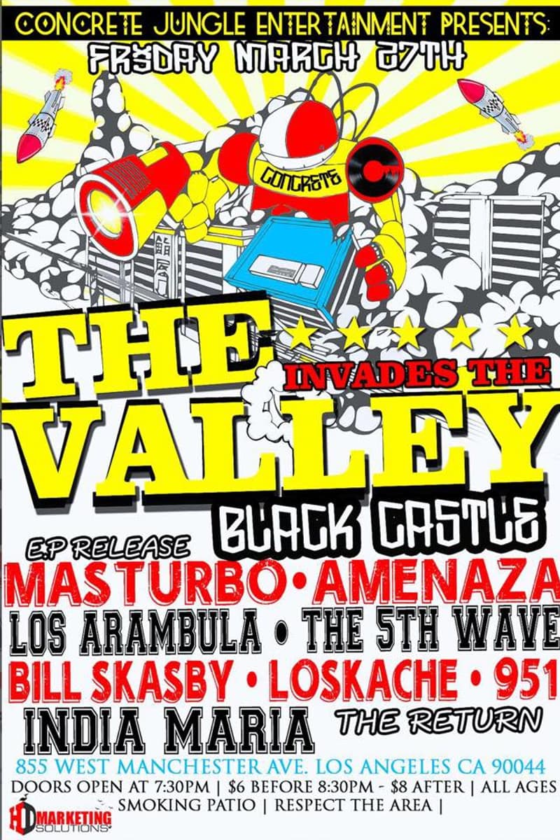 Amenaza, Los Arambula, India Maria, Loskache, Mas Turbo - at Black Castle - Los Angeles, CA