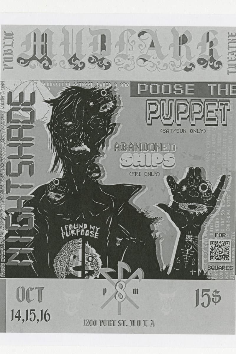Poose the Puppet, Nightshade, Abandoned Ships - at Public Mudlark Theatre - New Orleans, LA - Oct 14, 2022