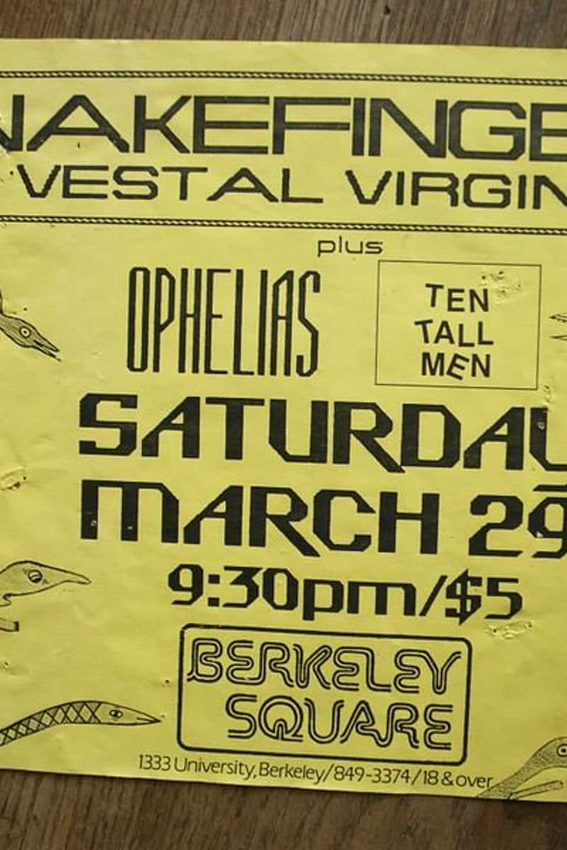 Ophelias, Ten Tall Men, Snakefinger's Vestal Virgins - at Berkeley Square - Berkeley, CA