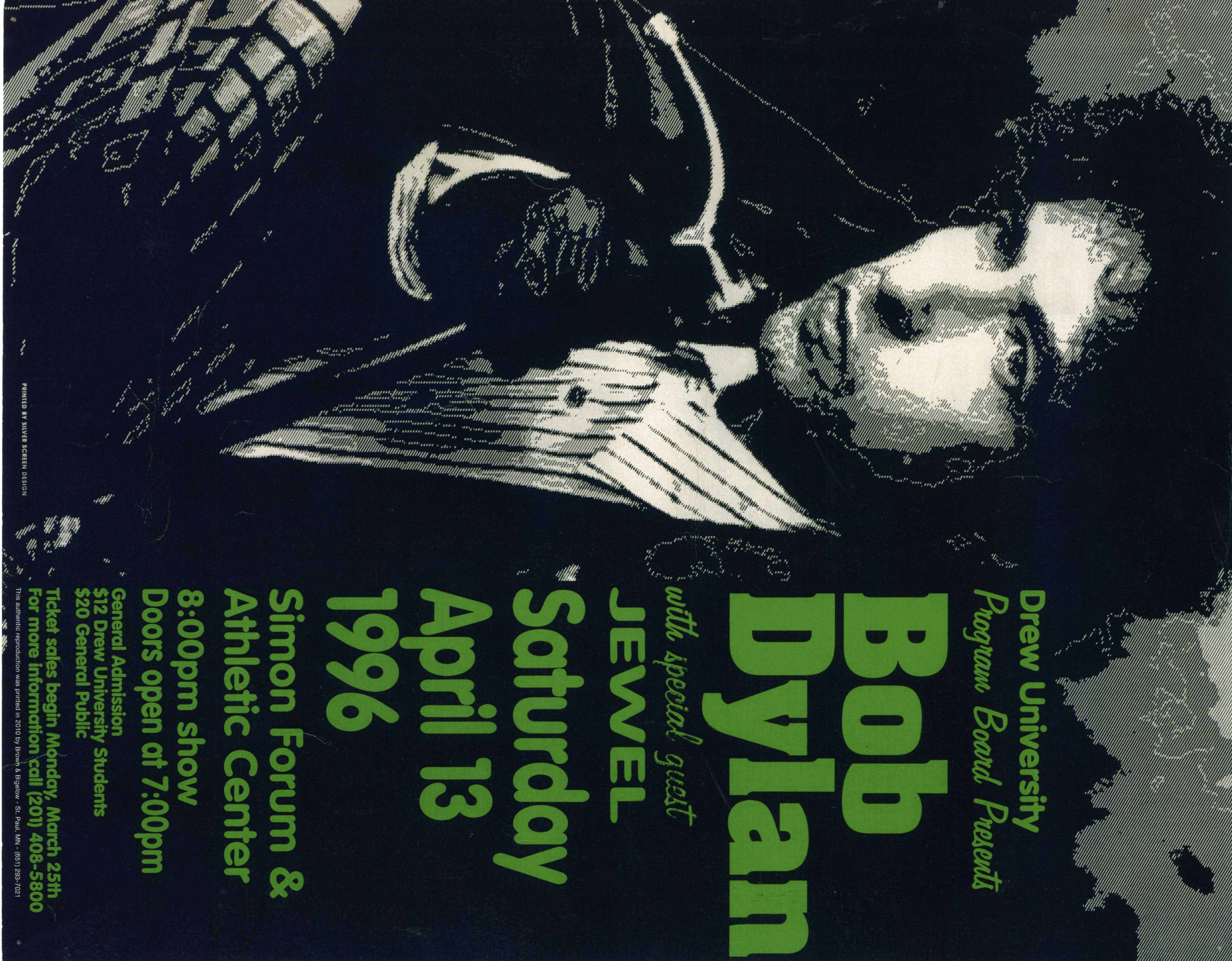 Jewel, Bob Dylan - at Simon Forum & Athletic Center - Madison, NJ - Apr 13, 1996