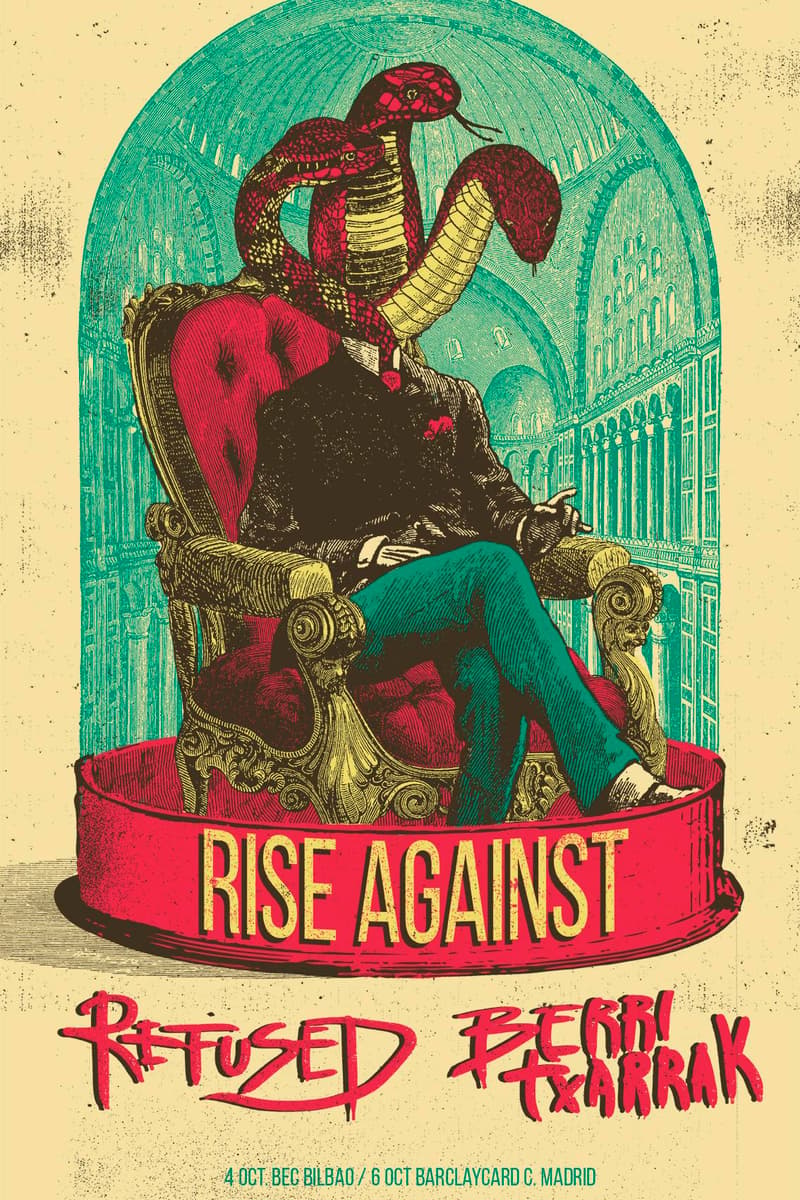 Rise Against, Berri Txarrak, Refused - at BEC Bilbao / Barclaycard Center Madrid - Bilbao / Madrid - Oct 4, 2016