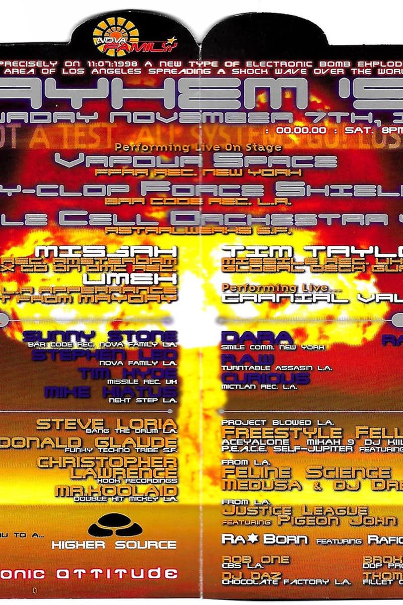 Sunny Stone, Missah, Raymond Roker, Bob One, DJ Drez - Los Angeles, CA - Nov 7, 1998