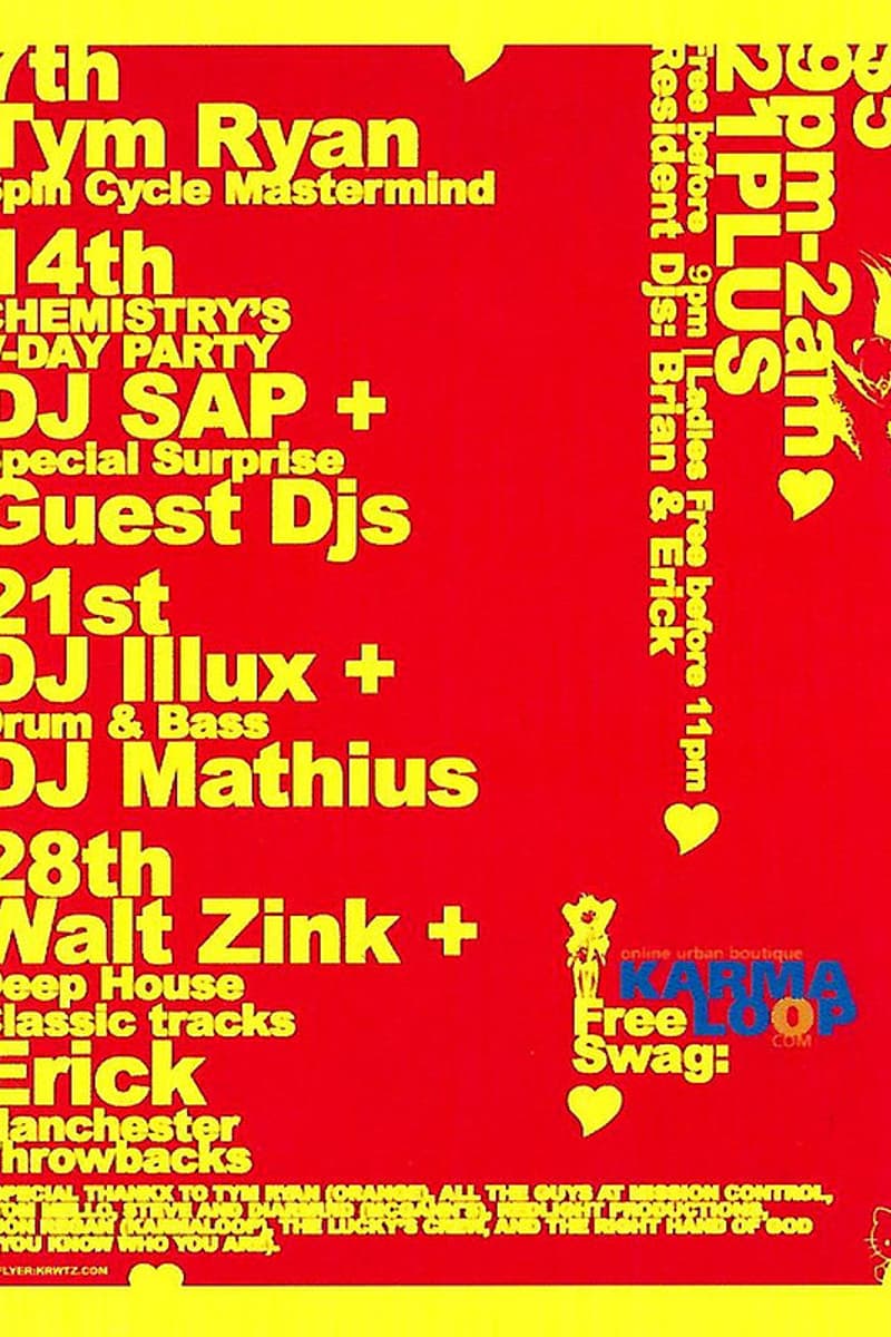 Guest DJs, Walt Zink, DJ Illux, DJ SAP, DJ Mathius - at Mission Control