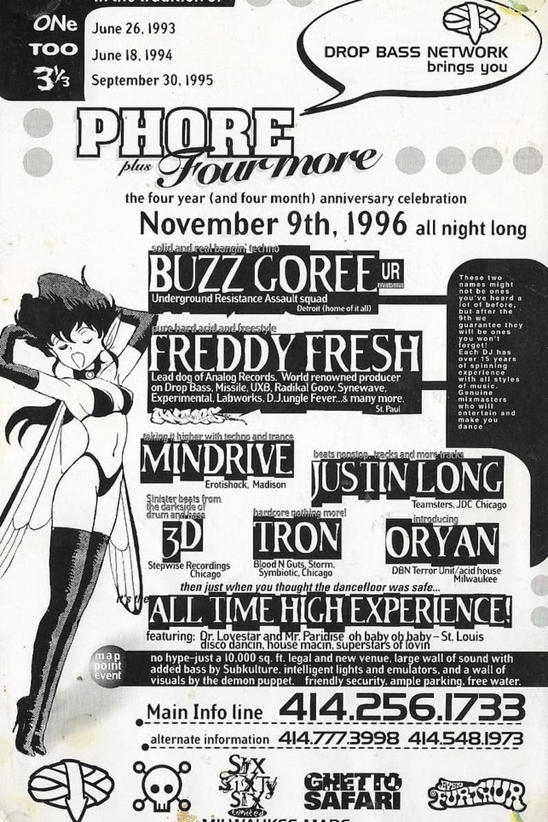 Mr. Paridise, 3D, All Time High Experience, Dr. Lovestar, Oryan - Milwaukee, WI - Nov 9, 1996