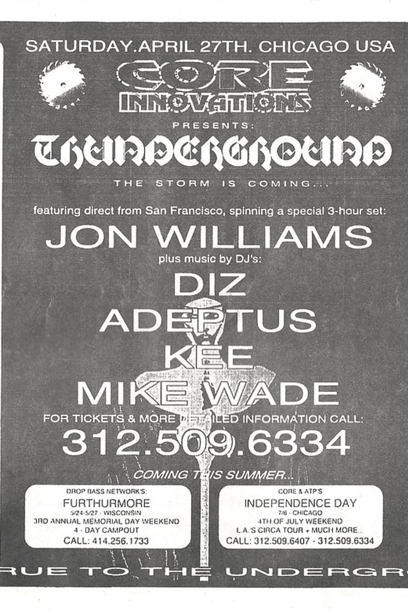 Halo, Mike C., TRAXX, Diz, Kee - at Wicker Park Creative Mediums - Chicago, IL - Apr 27, 1996