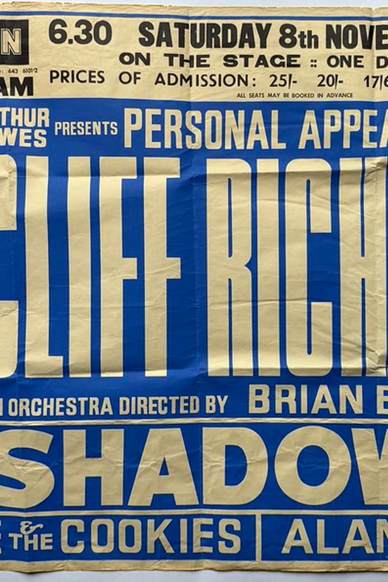 Marcie & The Cookies, Alan Field, The Shadows, Cliff Richard - at Odeon - Birmingham - Nov 8, 1969