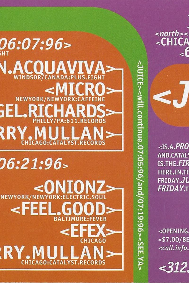 Terry Mullan, John Acquaviva, Micro, Efex, Nigel Richards - at CORE - Chicago, IL - Jun 7, 1996