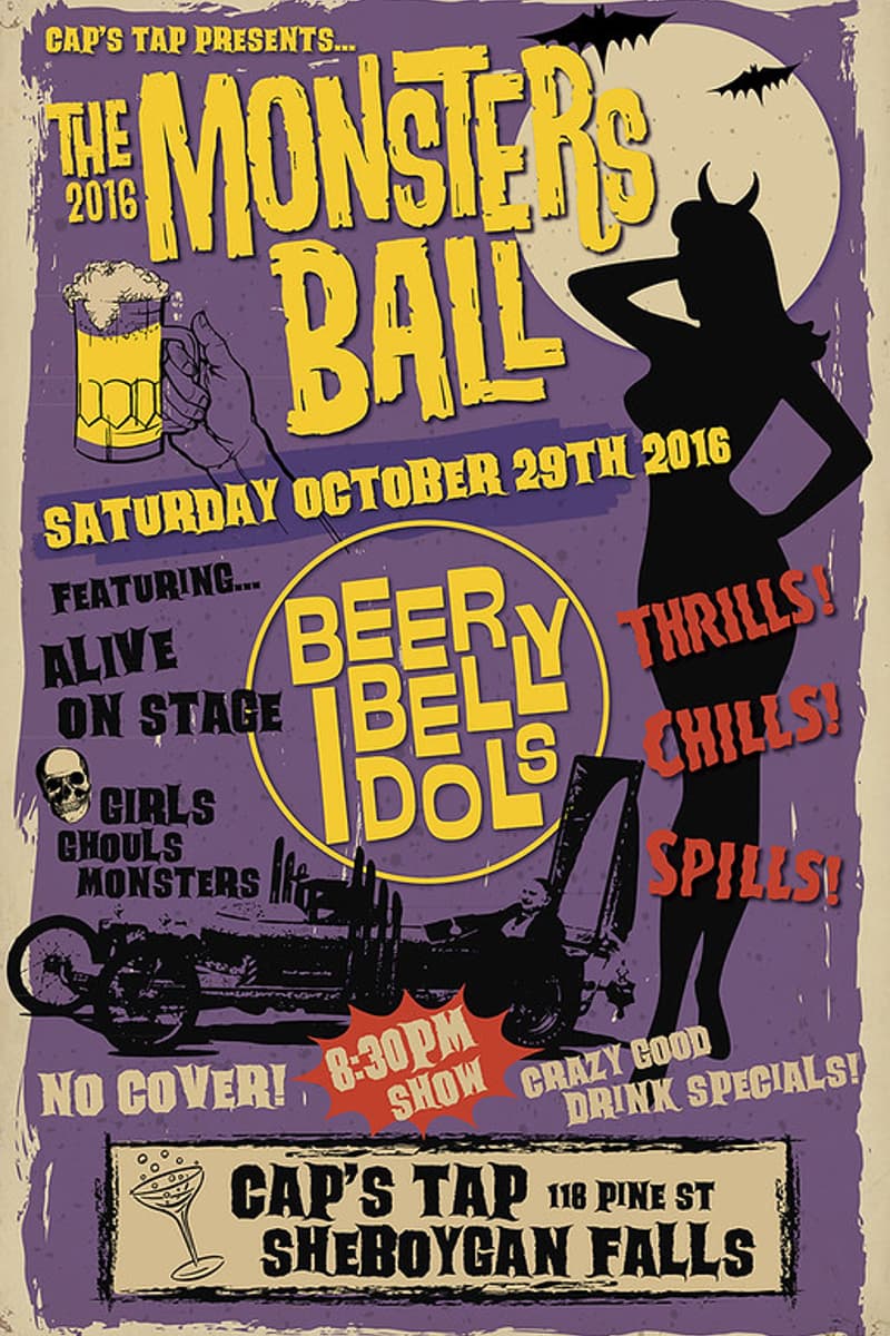 Beer Belly Idols - at Cap's Tap - Sheboygan Falls, WI - Oct 29, 2016