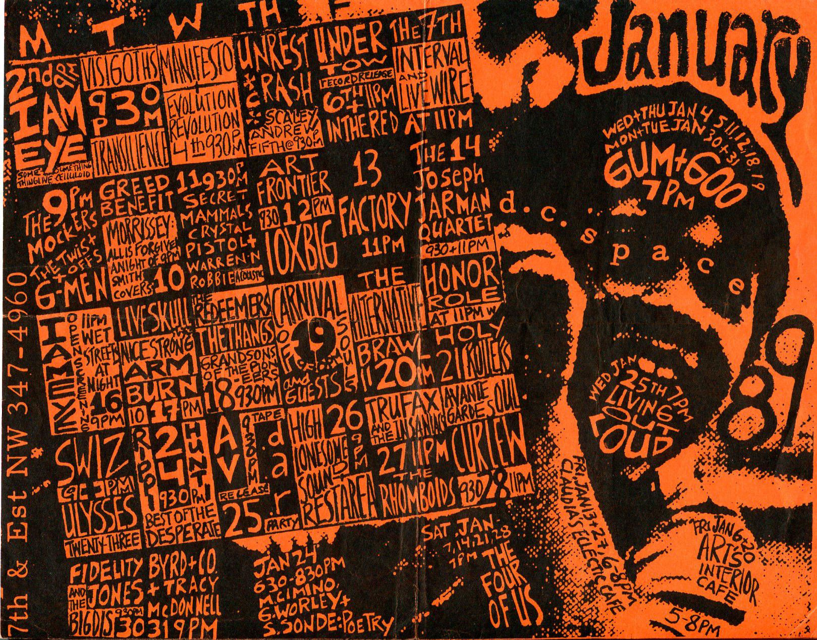 The Rhomboids, The Thangs, Fidelity Jones, The Four of Us, Art Frontier - Washington, DC