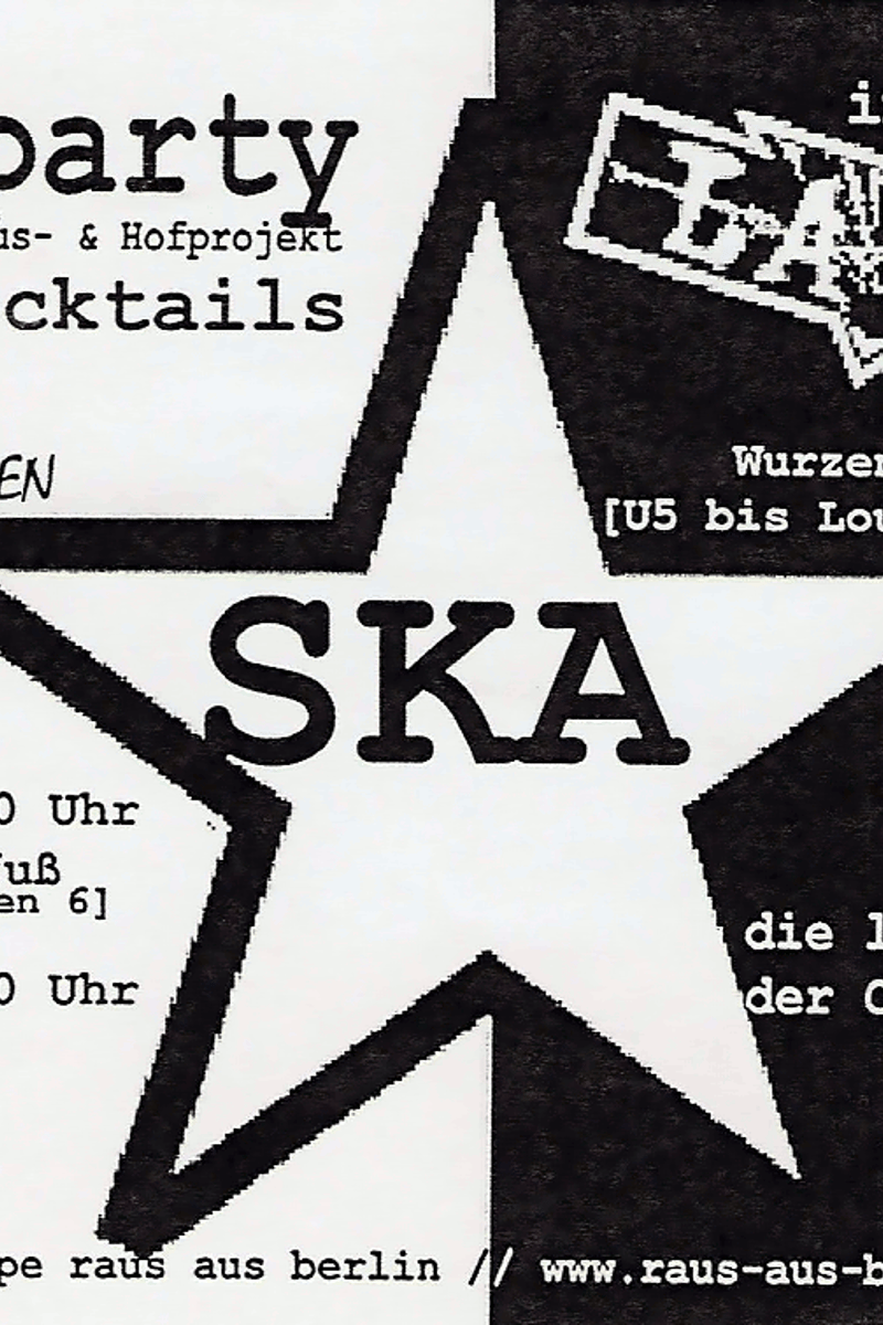 die letzte Party vor der Sommerpause, Soliparty für ein Görlitzer Haus- & Hofprojekt + Cocktails - at La Casa - Berlin - Jun 28, 2003