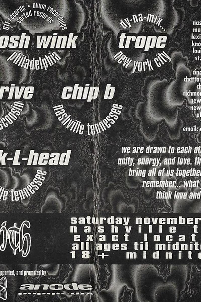Chip B, Minddrive, Josh Wink, Knuck-L-Head, Trope - at Faith - Nashville, TN - Nov 12, 1994