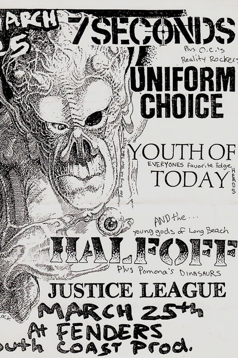 Uniform Choice, Pomona's Dinosaurs, O.C.'s Reality Rockers, Justice League, 7 Seconds - at Fenders - Long Beach, CA