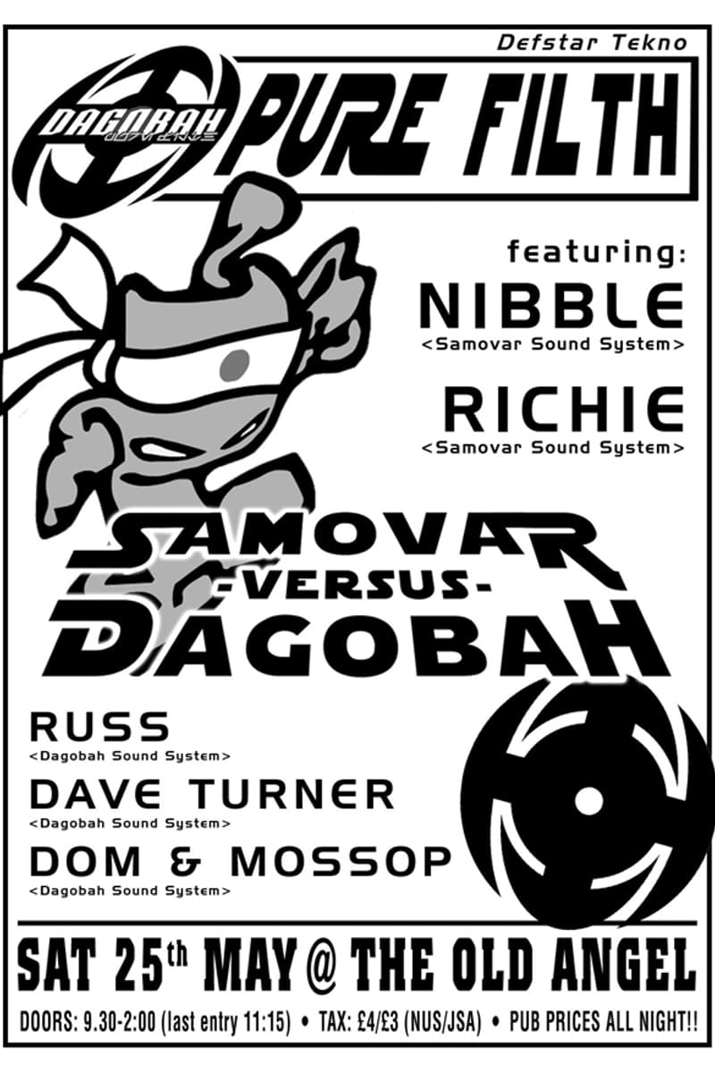 Richie, Dom & Mossop, Russ, Nibble, Dave Turner - at The Old Angel - Nottingham - May 25, 2002