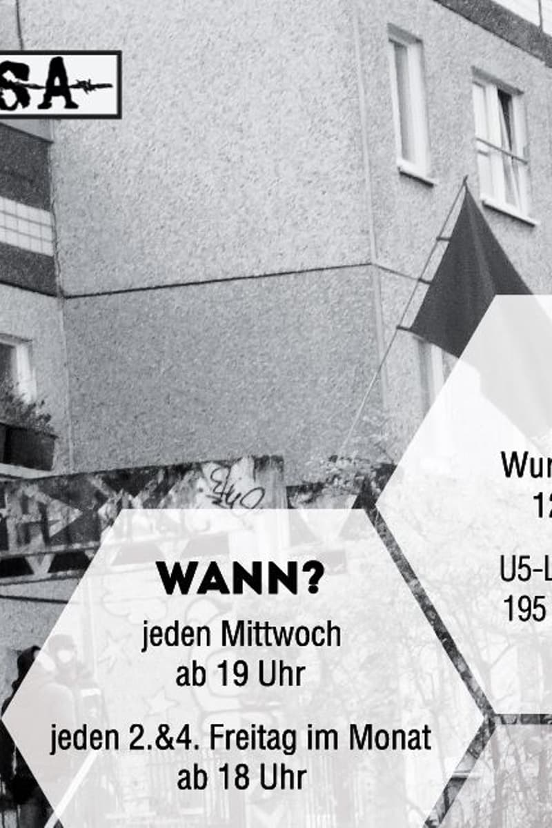 jeden Mittwoch ab 19 Uhr, la-casa@suburbanhell.org, jeden 2.&4. Freitag im Monat ab 18 Uhr, Wo?, Wann? - at La Casa - Berlin
