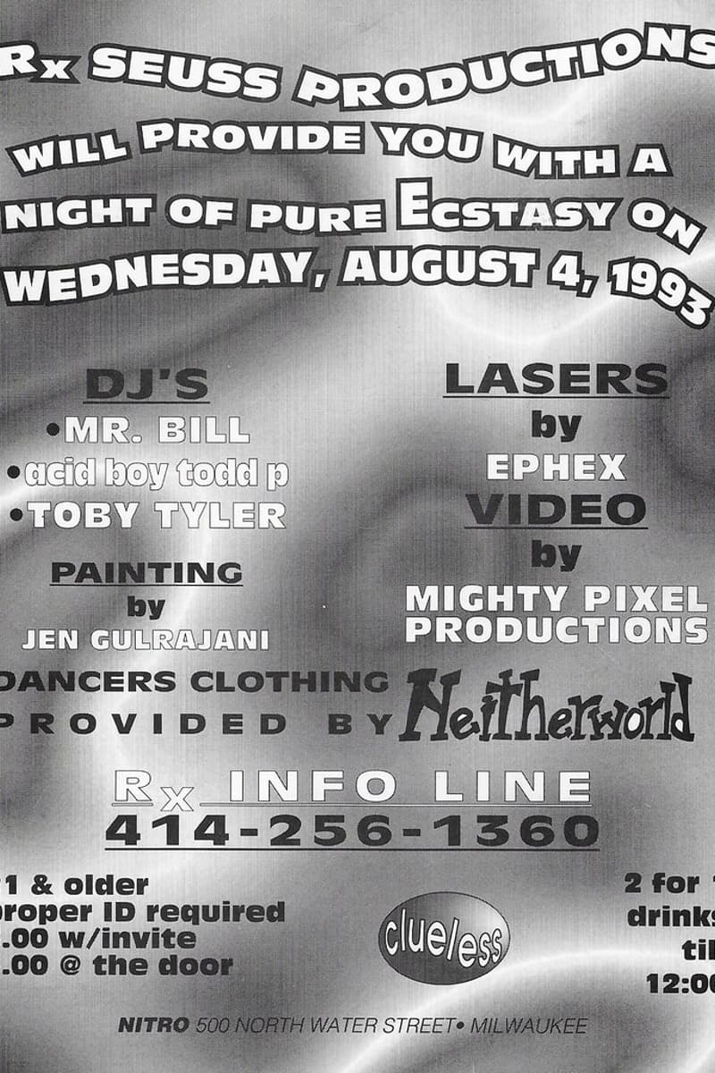 Acid Boy Todd P, Mr. Bill, Toby Tyler - at Nitro - Milwaukee, WI - Aug 4, 1993