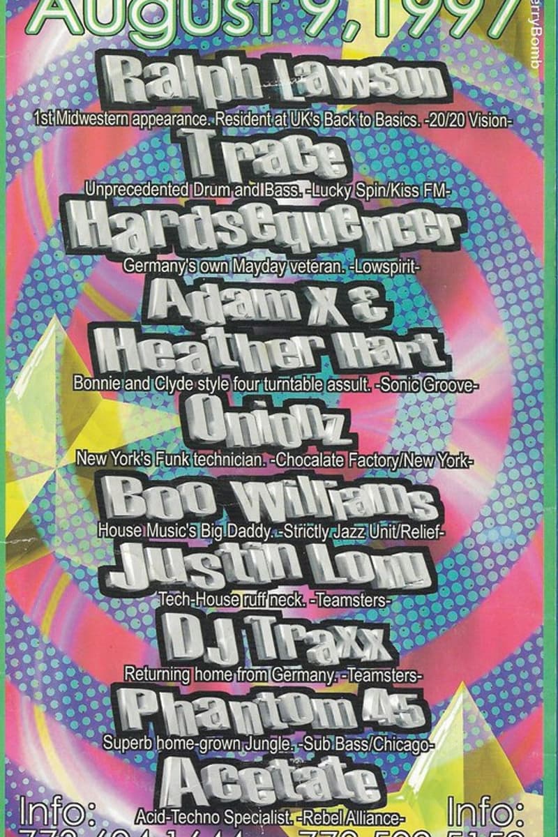 Phantom 45, Heather Hart, Boo Williams, Adam X, Hardsequencer - Chicago, IL - Aug 9, 1997