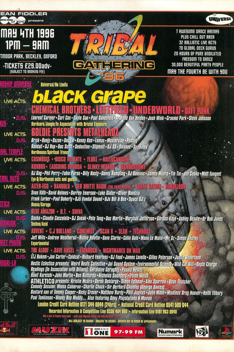 Coldcut, Sy, Matt Tangent, Dazee, Laurent Garnier - Oxford - May 4, 1996