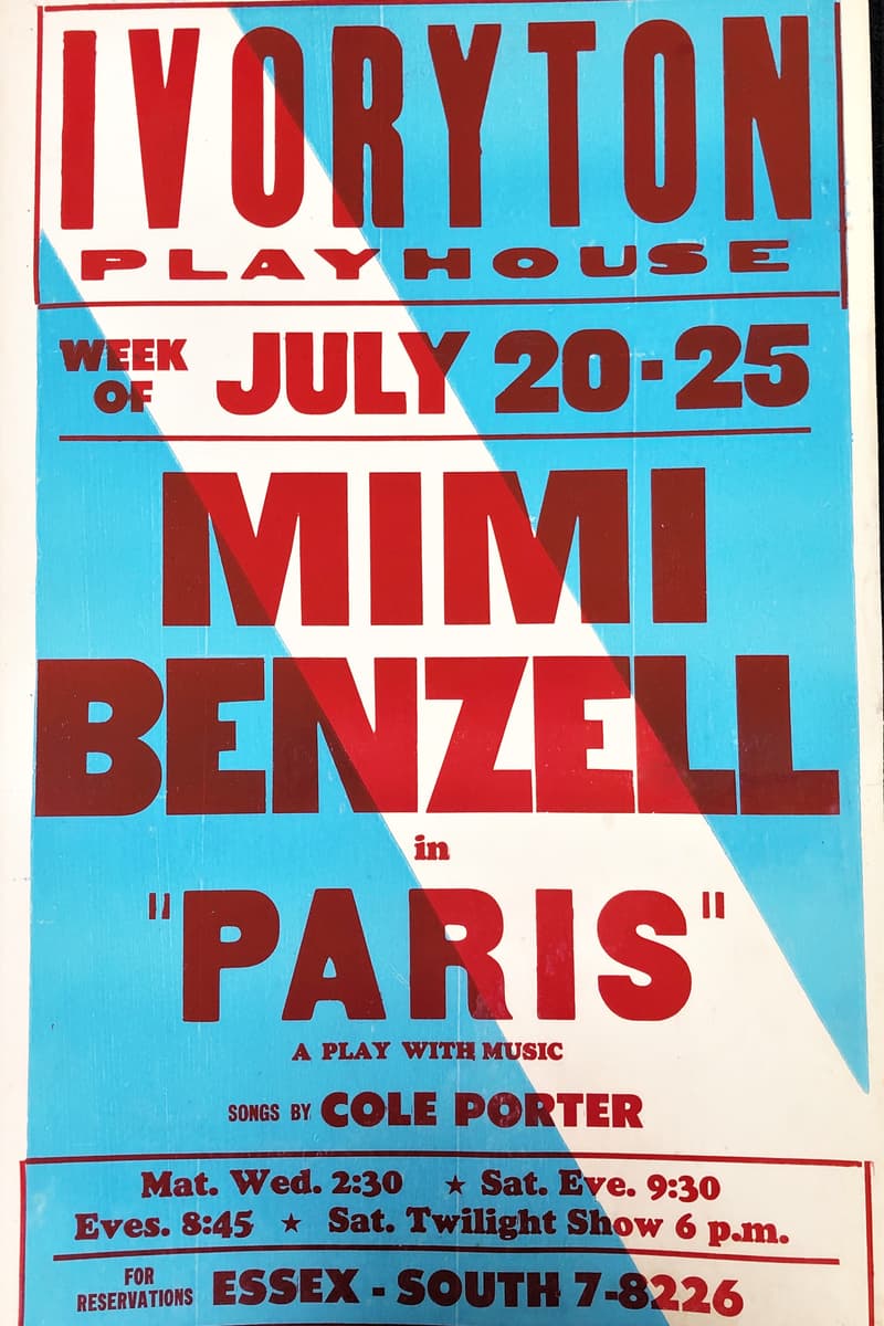 Mimi Benzell - at Ivoryton Playhouse - Ivoryton, CT