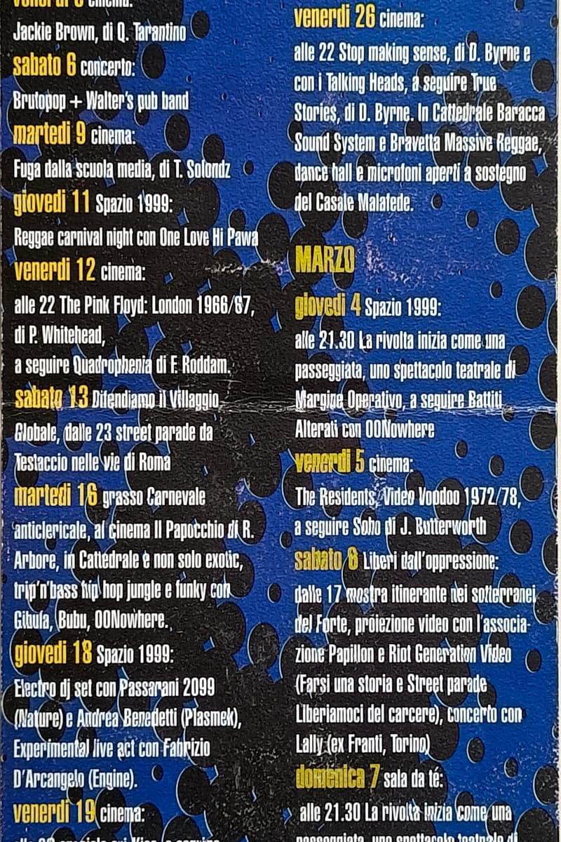 Lally (ex Franti, Torino), Fabrizio D'Arcangelo (Engine), Passarani 2099, GOAH, Hi Pawa crew - at CSOA Forte Prenestino - Roma