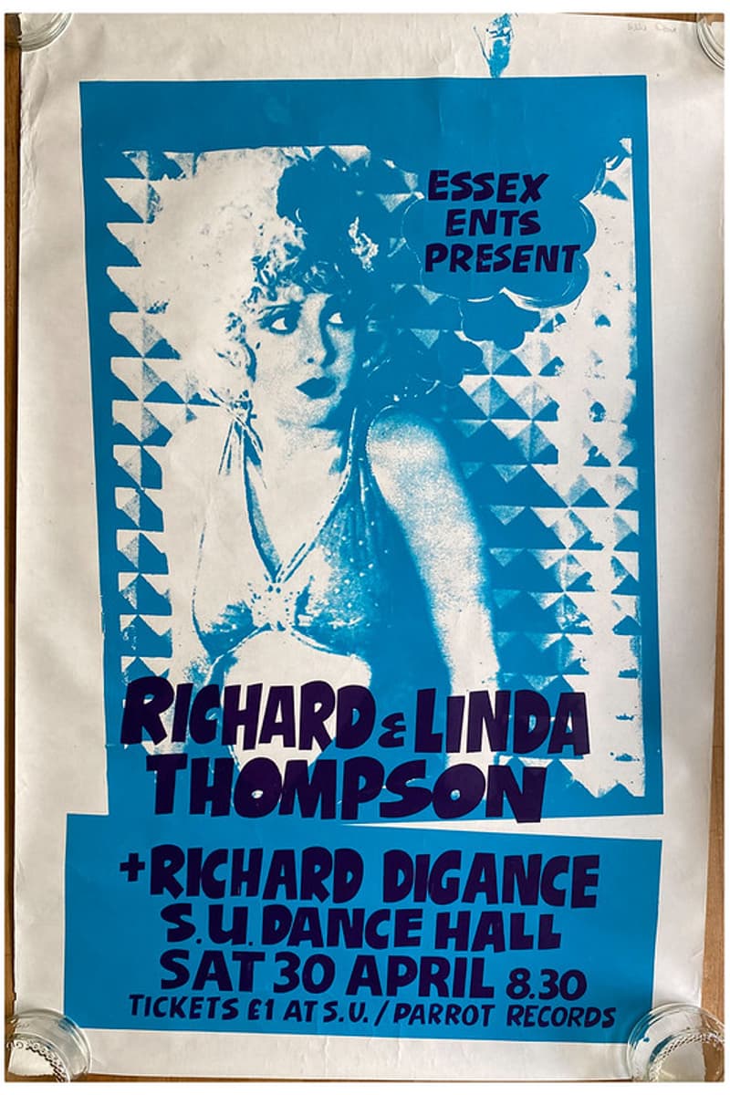 Richard Digance, Richard & Linda Thompson - at S.U. Dance Hall - Essex - Apr 30, 1977