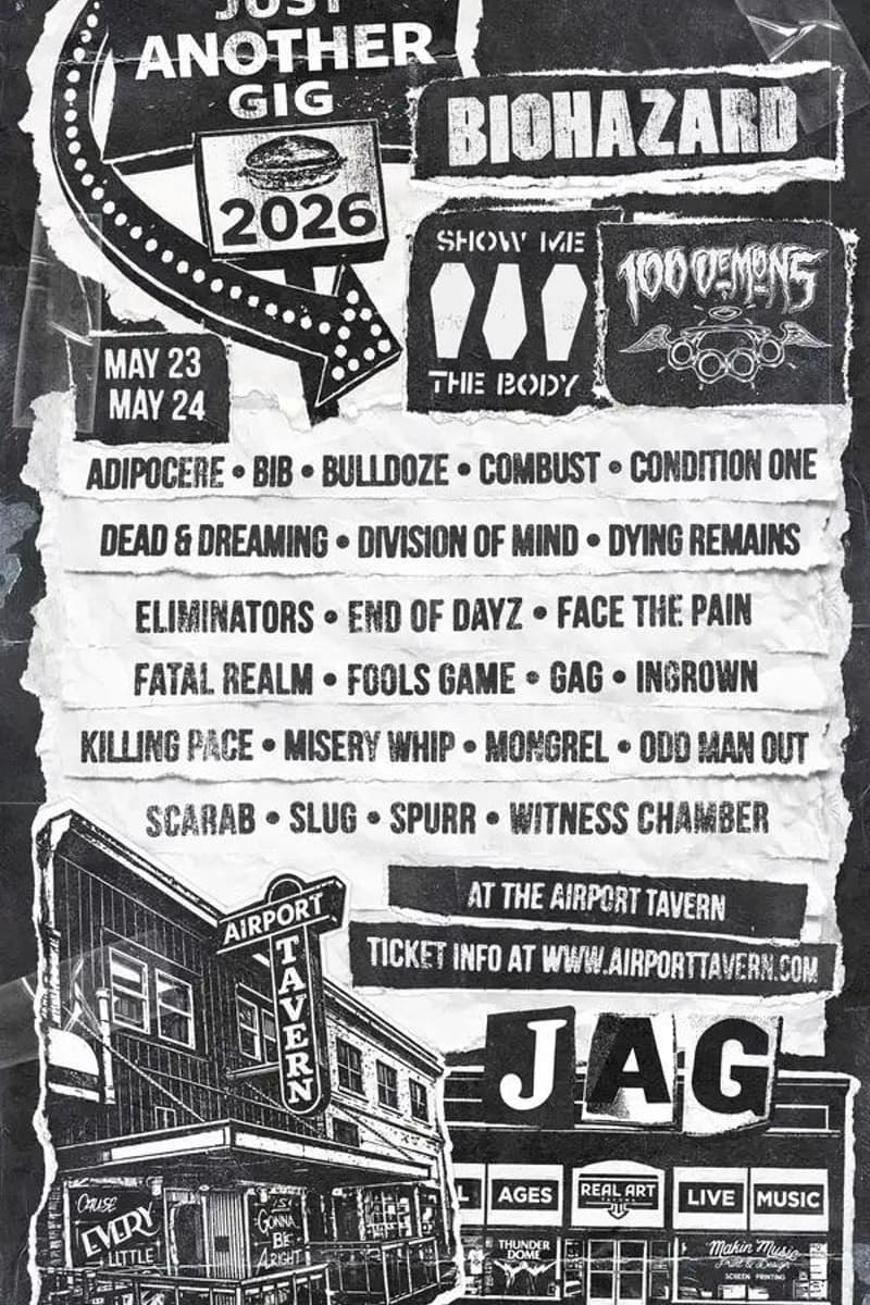 Dying Remains, Fools Game, Gag, Eliminators, Ingrown - at Airport Tavern