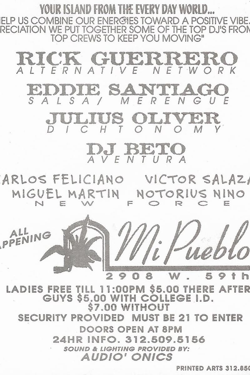 Eddie Santiago, Rick Guerrero, DJ Beto, Notorius Nino, Carlos Feliciano - at Mi Pueblo - Chicago, IL