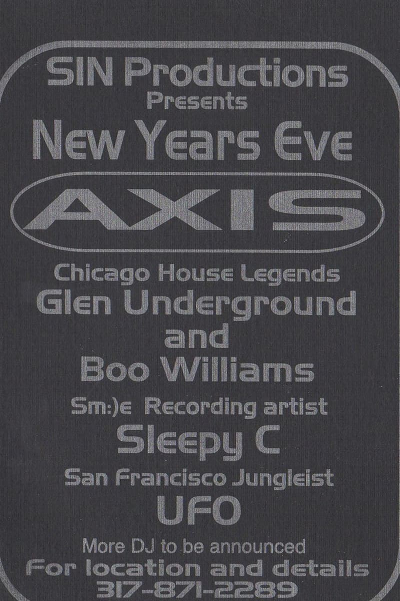 Boo Williams, Sleepy C, Glen Underground, UFO - at Axis - Indianapolis, IN