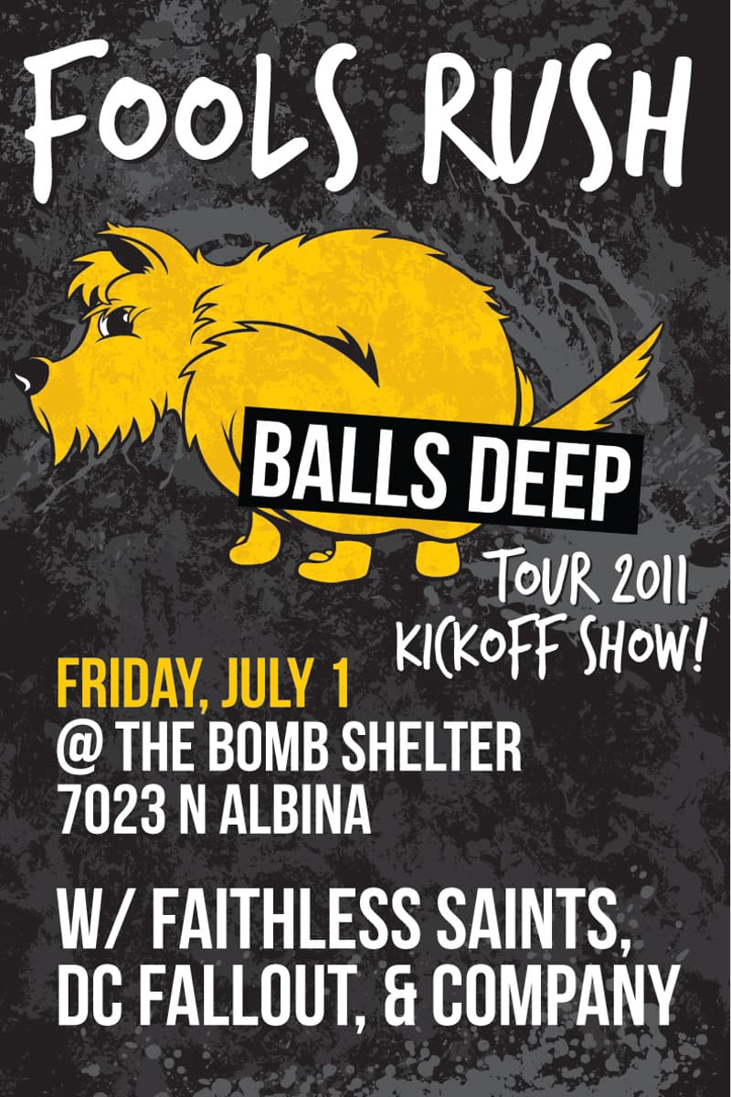 DC Fallout, Faithless Saints, Company, Fools Rush - at The Bomb Shelter - Portland, OR - Jul 1, 2011