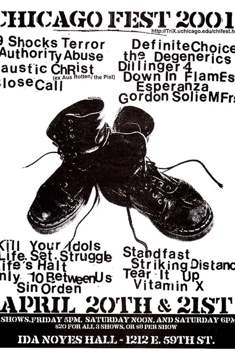 Only 10 Between Us, Standfast, Down In Flames, Kill Your Idols, Authority Abuse - at Ida Noyes Hall - Chicago, IL