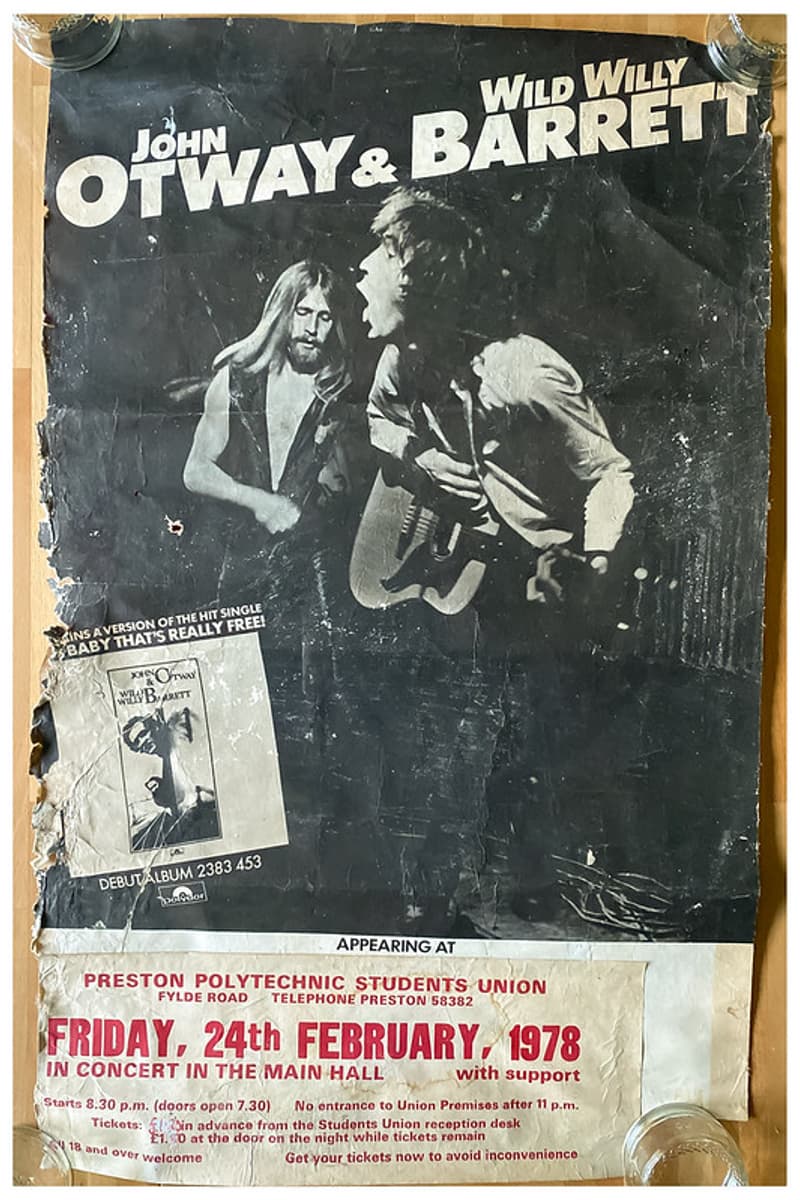 John Otway, Wild Willy Barrett - at Preston Polytechnic Students Union - Preston - Feb 24, 1978