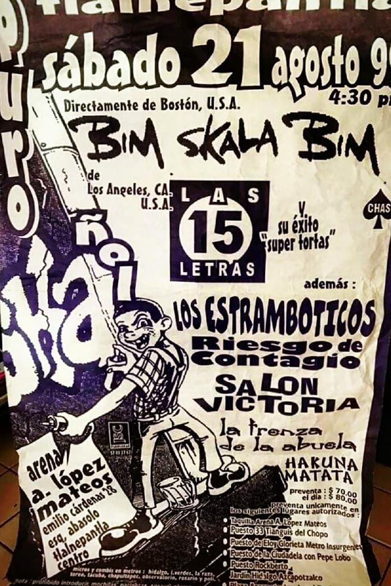 La Trenza de la Abuela, Las 15 Letras, Hakuna Matata, Riesgo de Contagio, Bim Skala Bim - at Arena A. López Mateos - Tlalnepantla - Aug 21, 1999