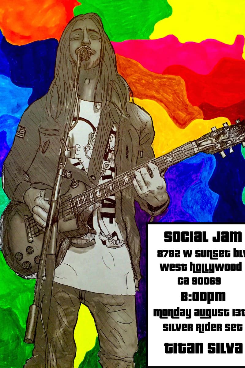 Silver Rider, Titan Silva - at Social Jam - West Hollywood, CA - Aug 13, 2018
