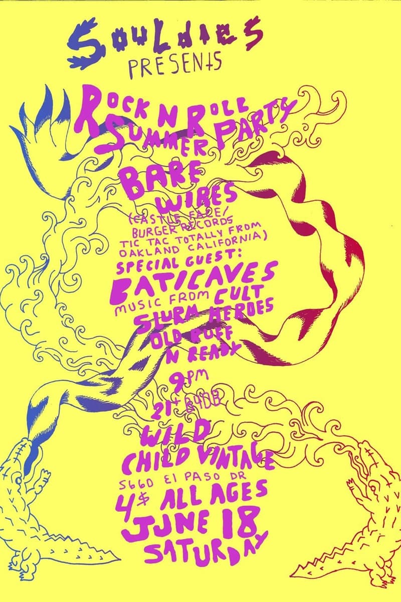 Baticaves, Bare Wires, Old Ruff N Ready, Slurm Heroes - at Wild Child Vintage