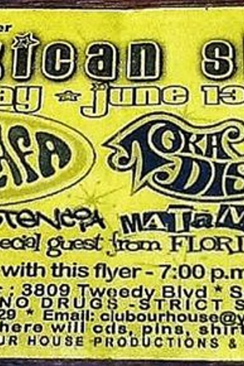 Special guest from Florida (unnamed), Mafia Moska, La Resistencia, Almalafa, Moka Discos - at The Allen Theater - South Gate, CA - Jun 13, 2003