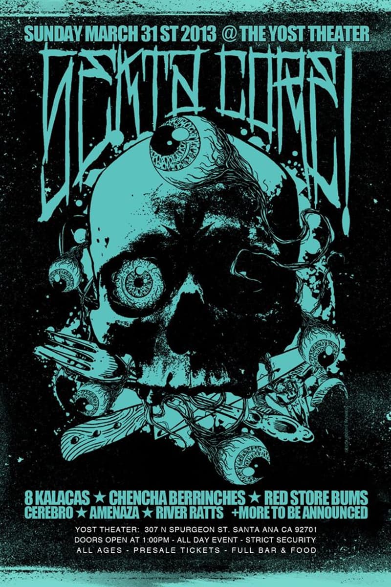 Amenaza, Chencha Berrinches, Demon Corp, Red Store Bums, Cerebro - at The Yost Theater - Santa Ana, CA - Mar 31, 2013