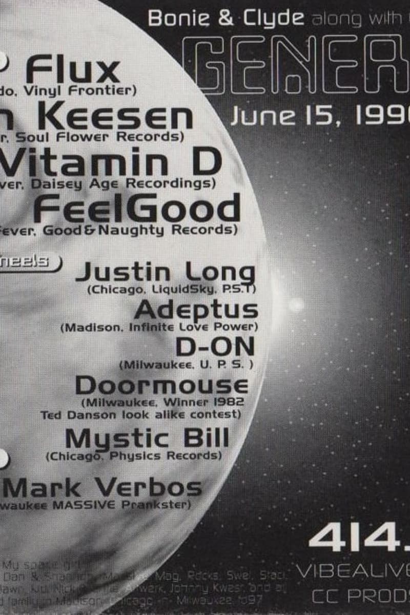John Keesen, Vitamin D, DoorMouse, Flux, Mark Verbos - Milwaukee, WI - Jun 15, 1996