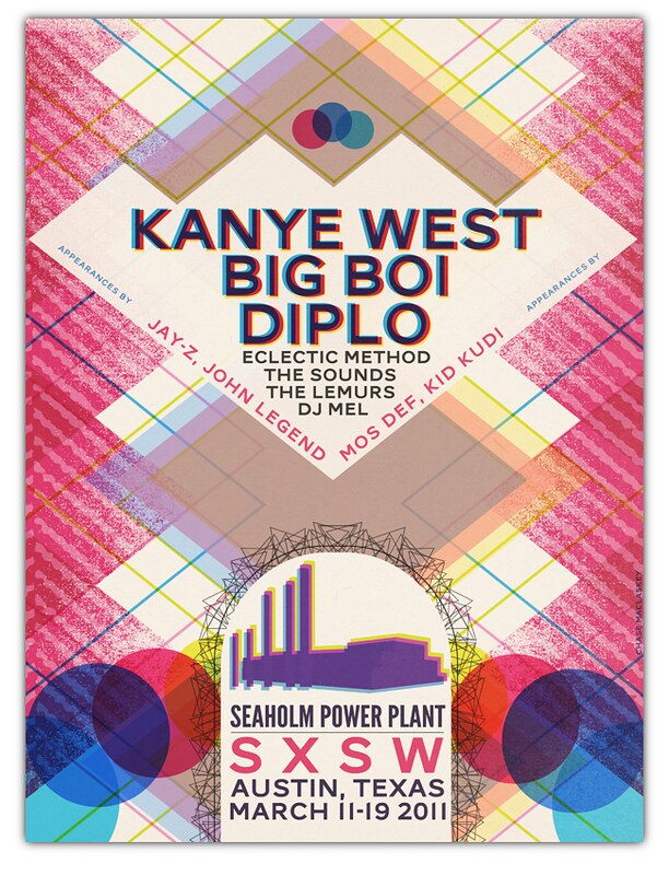 Kanye West, Jay-Z, Mos Def, John Legend, Kid Cudi - at Seaholm Power Plant - Austin, TX - Mar 11, 2011
