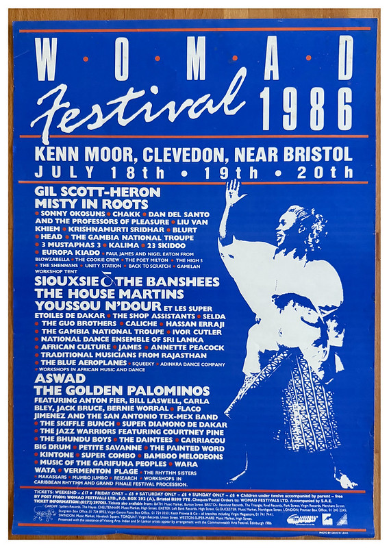 Carla Bley, Aswad, Bernie Worral, Traditional Musicians from Rajasthan, Sonny Okosuns - at Kenn Moor - Clevedon - Jul 18, 1986