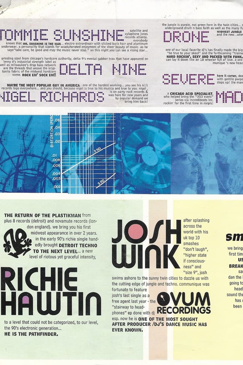 sm:)e, Josh Wink, Nigel Richards, Richie Hawtin, Tommie Sunshine - Minneapolis, MN