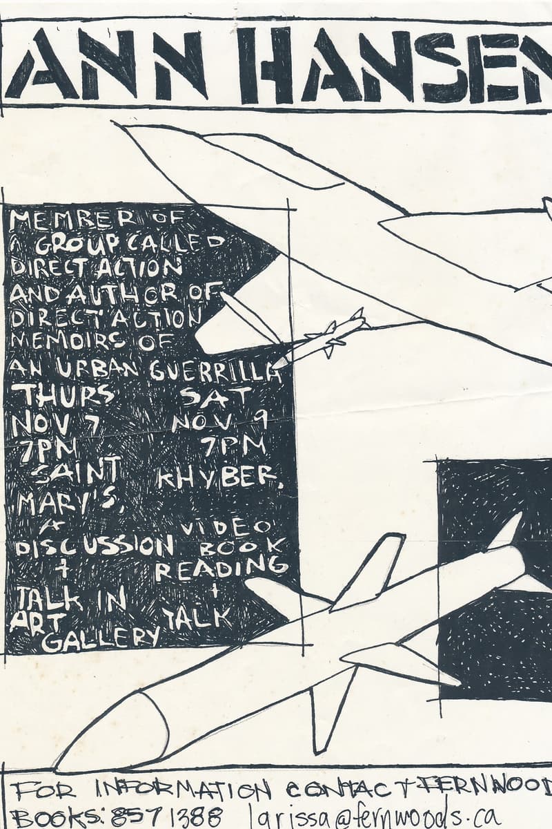 Ann Hansen - at Saint Mary's Art Gallery / Khyber - Nov 7, 2002