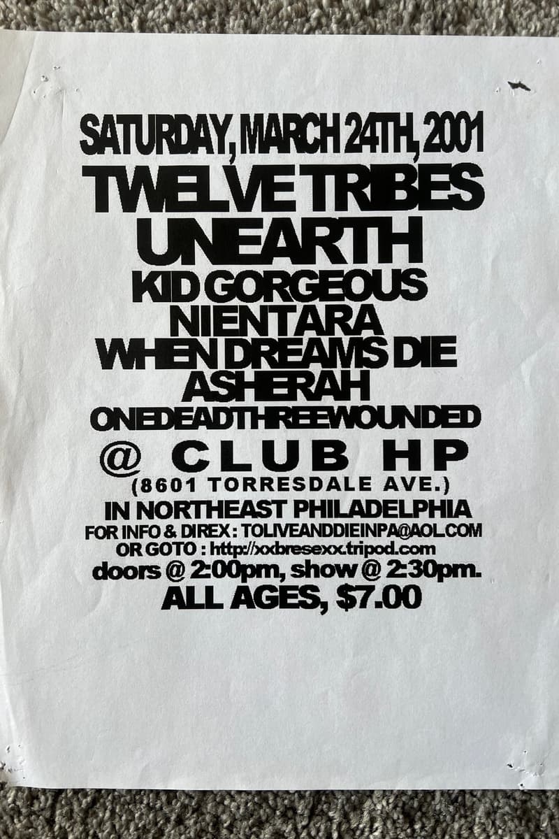 Onedeadthreewounded, Asherah, Kid Gorgeous, Unearth, When Dreams Die - at Club HP - Philadelphia, PA - Mar 24, 2001