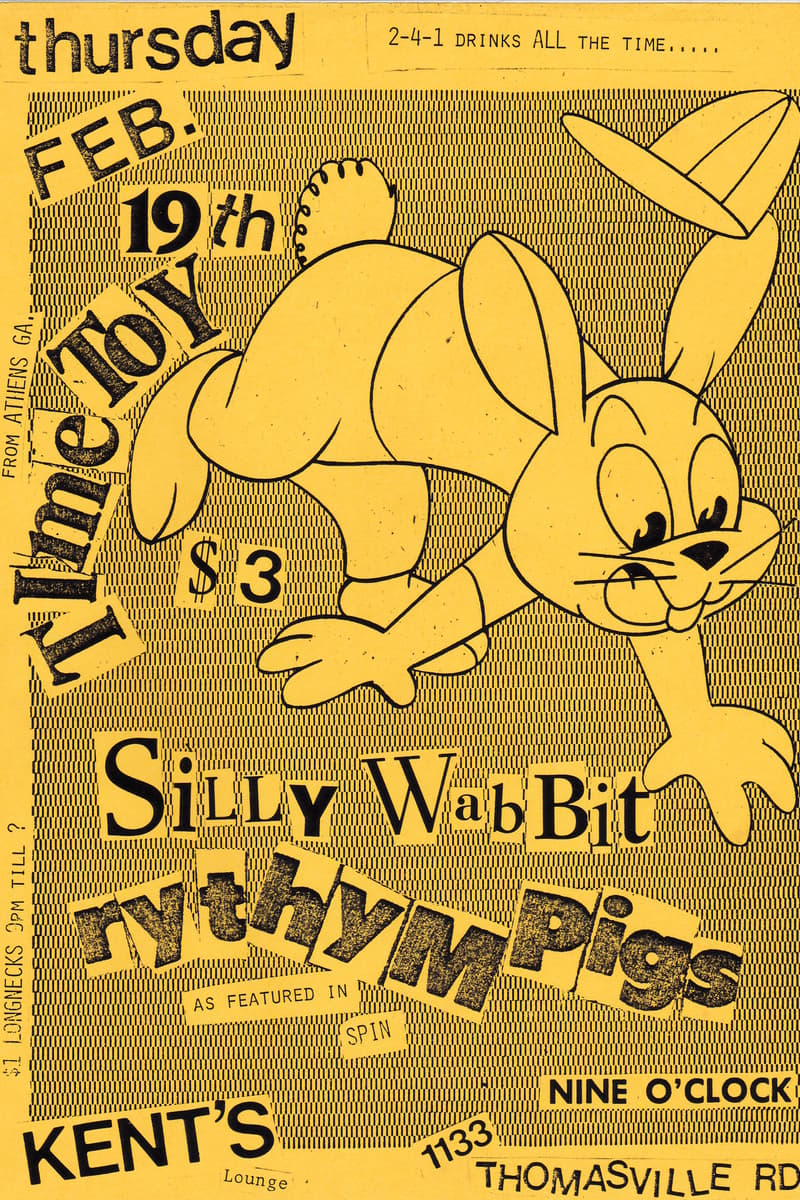 Silly Wabbit, Time Toy, Rhythym Pigs - at Kent's Lounge - Tallahassee, FL - Feb 19, 1987