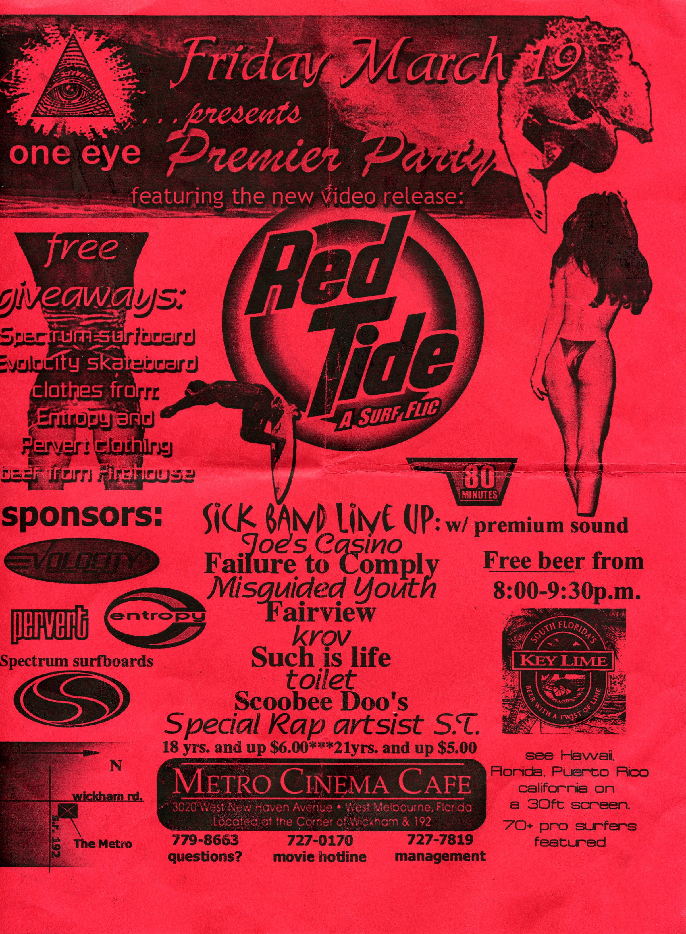 Misguided Youth, Misguided Youth, krov, toilet, Failure to Comply - at Metro Cinema Cafe - West Melbourne, FL - Mar 19, 1999